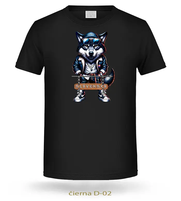 Tričká detské VLK ČAU KÁMO SLOVENSKO